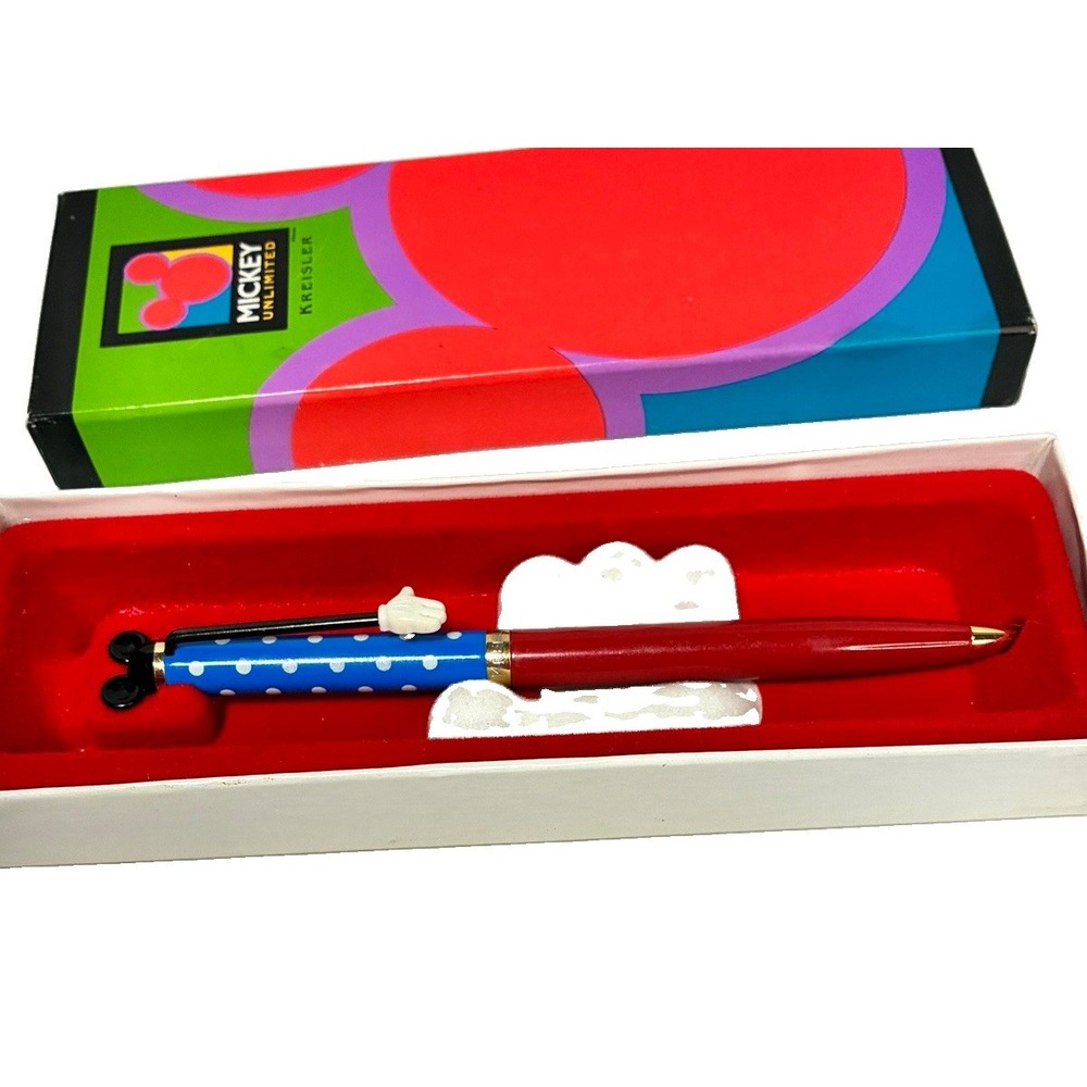 Vintage Disney Mickey Unlimited Kreisler Pen 1990s Mickey Mouse Original Box